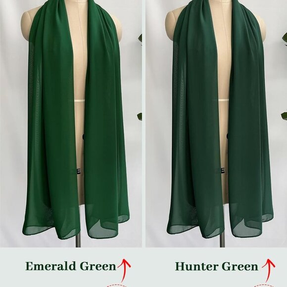 Women Chiffon Shawls and Wraps for Evening Dresses Wedding Party Travel Scarves - Picture 5 of 6